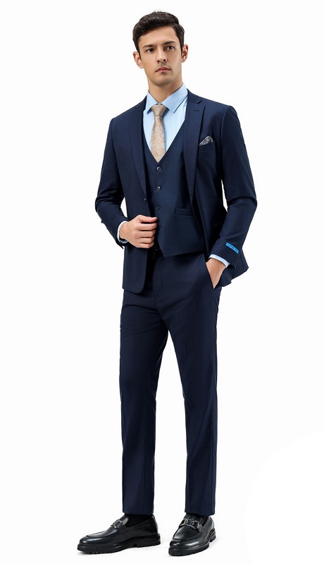 Sean Alexander Mens Suit M282SK-02-NAVY BLUE